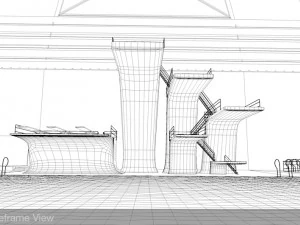 diving centre sport complex 3D Model
