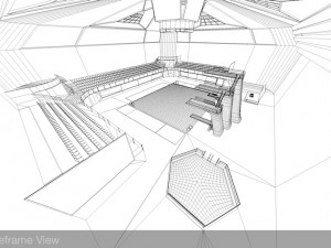 diving centre sport complex Modello 3D