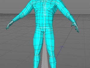 futuristic male human game character 3D मॉडल