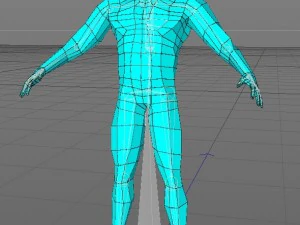 futuristic male human game character 3D Model