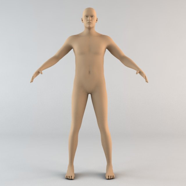caucasian male human character Modelo 3D .c4d .max .obj .3ds .fbx .stl .blend 