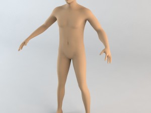 caucasian male human character Modelo 3D