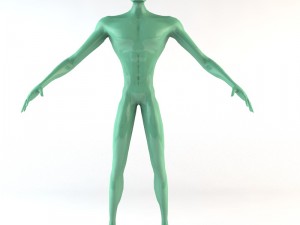 strong alien character 3D Model