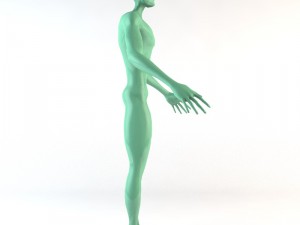 strong alien character 3D 모델