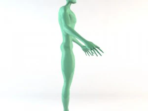 strong alien character 3D Model