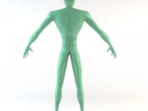 strong alien character 3D Model
