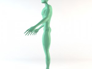 strong alien character 3D 모델