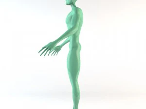 strong alien character 3D Model
