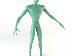 strong alien character 3D 모델