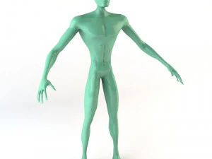 strong alien character 3D Model