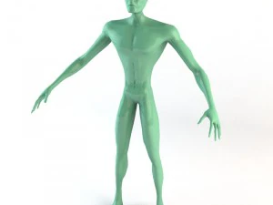 strong alien character 3D Model