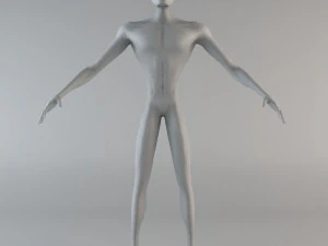 strong alien character 3D Model