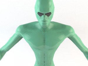 strong alien character 3D 모델