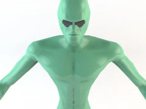 strong alien character 3D Model