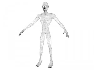strong alien character 3D Model