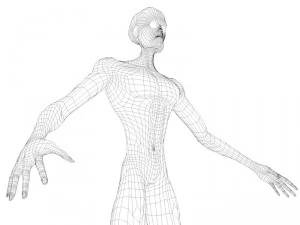 strong alien character 3D Model