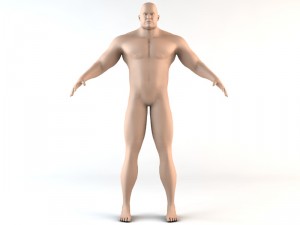 the giant human character Modello 3D