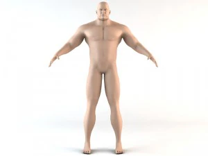 the giant human character 3D Model