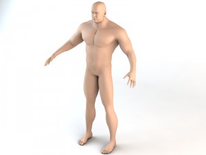 the giant human character Modello 3D