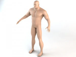 the giant human character 3D Model