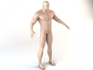 the giant human character 3D Model