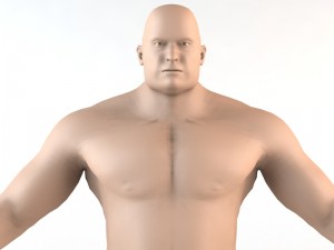 the giant human character 3D Models