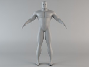 the giant human character Modello 3D