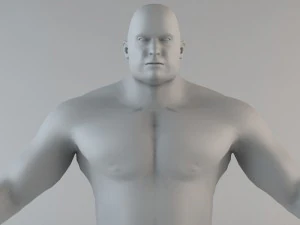 the giant human character 3D Model