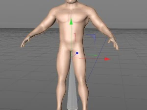 the giant human character 3D Model