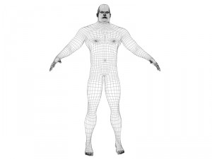 the giant human character Modello 3D