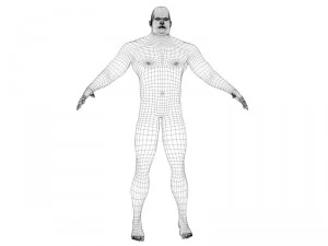 the giant human character 3D Model