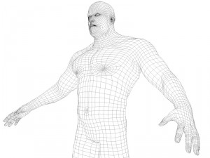 the giant human character Modello 3D