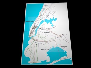 new york city not official subway map 3D Модель