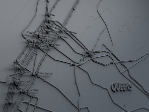 new york city not official subway map 3D Модель
