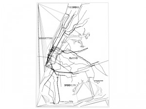 new york city not official subway map 3D Модель