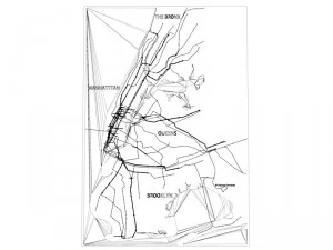new york city not official subway map 3D Model
