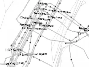 new york city not official subway map 3D Model