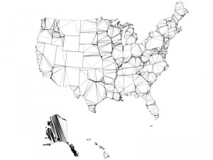 usa states 3D Model