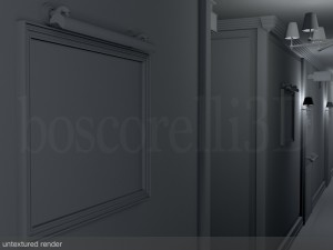 fancy hotel corridor ready to render Modelo 3D