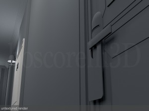 fancy hotel corridor ready to render Modelo 3D