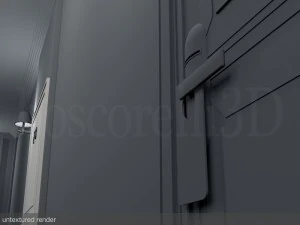 fancy hotel corridor ready to render 3D Model