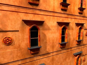new york city fancy building facade Model 3D