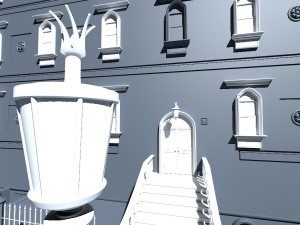 new york city fancy building facade Model 3D