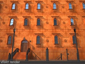 new york city fancy building facade Model 3D