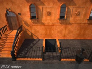 new york city fancy building facade 3D Model