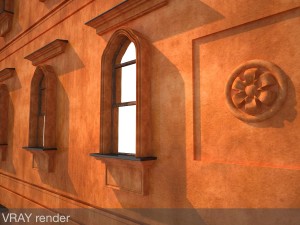 new york city fancy building facade Model 3D