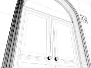 new york city fancy building facade 3D Model