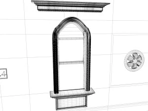new york city fancy building facade 3D Model