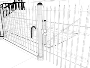 new york city fancy building facade Model 3D