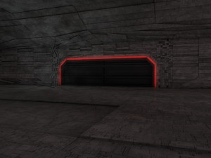 space hangar low-poly 3D Model